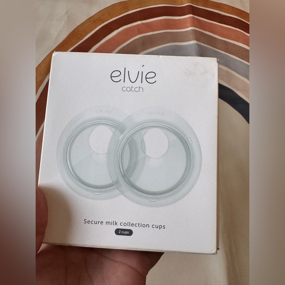 Elvie Catch Secure Milk Collection Cups 2 Cups 2 Skirts Discreet Reusable